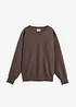 Felpa oversize in misto cotone morbido, bonprix