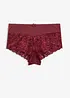Culotte a vita alta con pizzo, bonprix