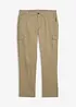 Pantaloni cargo elasticizzati termici regular fit, straight, bonprix