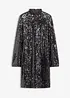 Abito con paillettes e maniche a campana, bonprix