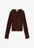 Cardigan in filato fine effetto piuma, bonprix