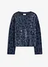Maglione jacquard oversize con paillettes, bonprix