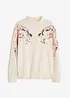 Maglione oversize con paillettes, bonprix