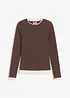 Maglia a maniche lunghe in misto cotone, bonprix