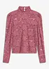Maglia aderente in pizzo a maniche lunghe, bonprix