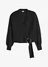Maglione incrociato con accessorio, bonprix