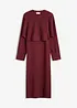 Abito in maglia e maglione abbinato (set 2 pezzi), bonprix