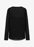 Maglia a maniche lunghe in mesh delicato, bonprix