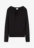 Maglione in filato grosso con laccetto, bonprix