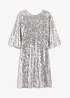 Abito in paillettes con fiocco, bonprix