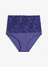 Panty a vita alta con pizzo delicato, bonprix