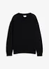 Maglione a girocollo in misto cotone morbido, loose fit, bonprix