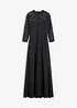 Abito lungo con pizzo, bonprix