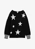Maglione oversize con stelle, bonprix