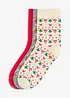 Calzini natalizi con cotone biologico (pacco da 3), bonprix