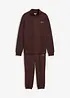 Tuta sportiva in puro cotone (set 2 pezzi), loose fit, bonprix