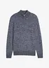 Maglione con mezza zip e cotone, bonprix