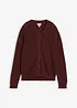 Cardigan girocollo in filato fine, bonprix