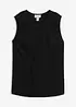 Top a gilet asimmetrico in punto di Roma, bonprix