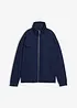 Felpa con zip in misto viscosa leggermente lucido, bonprix