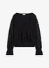 Maglia a maniche lunghe con pizzo, bonprix