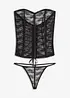 Corsetto e perizoma in pizzo (set 2 pezzi), bonprix