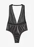 Body con perizoma e glitter, bonprix
