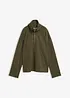 Maglione con mezza zip in misto viscosa, bonprix