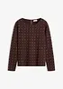 Maglia a maniche lunghe con strass, bonprix