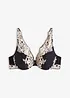 Reggiseno con coppe preformate in pizzo bicolore, bonprix