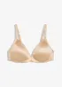Reggiseno senza ferretto con coppe preformate e ricamo delicato, bonprix