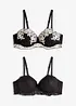 Reggiseno a balconcino in pizzo bicolore (pacco da 2), bonprix