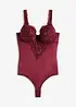 Body con perizoma e spalline imbottite, bonprix