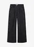 Pantaloni a gamba larga in stretch di cotone, bonprix