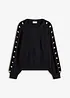Maglione con perle di metallo, bonprix
