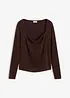 Top con scollo a cascata, bonprix