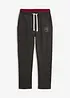Pantaloni da jogging in puro cotone con dettagli sportivi, bonprix