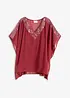 Blusa oversize con inserto di paillettes, bonprix