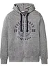 Felpa con zip, cappuccio e taglio comfort, bonprix