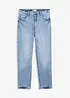 Mom jeans cropped, a vita alta, bonprix