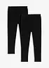 Leggings elasticizzati in misto cotone biologico (pacco da 3), bonprix