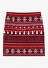 Minigonna con motivo norvegese in misto cotone ed elastan, bonprix