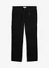Pantaloni cargo in puro cotone relaxed fit, straight, bonprix