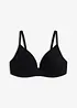 Reggiseno in cotone senza ferretto con coppe preformate, bonprix