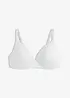 Reggiseno in cotone senza ferretto con coppe preformate, bonprix