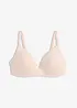Reggiseno in cotone senza ferretto con coppe preformate, bonprix