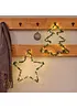 Decorazione da appendere LED a forma di albero di Natale e stella (set 2 pezzi), bonprix