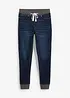 Jeans boyfriend con cinta comoda, vita media, bonprix