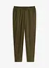 Pantaloni con elastico in vita e piega cucita, bonprix