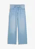 Jeans baggy con vita regolabile, straight, bonprix